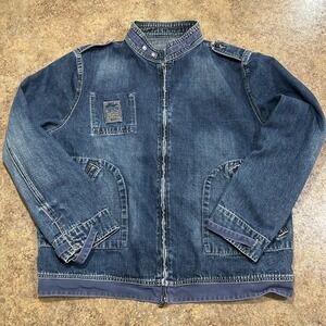 vintage marithe francois girbaud Denim Jacket Size Large Blue Mens Trucker